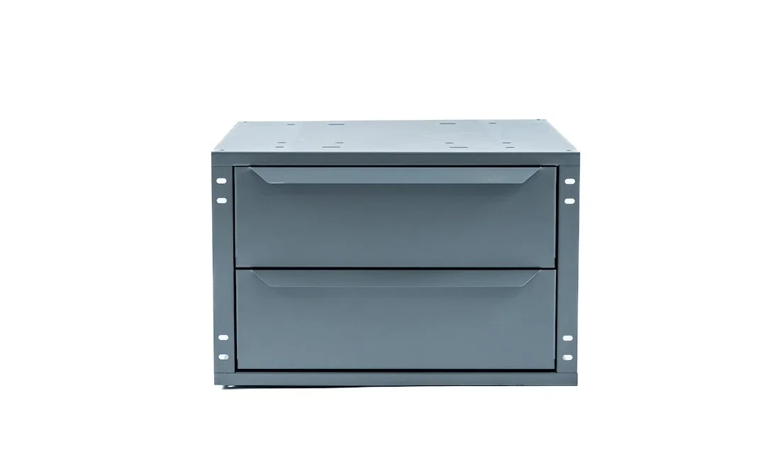 025070KP – MASTERACK Van Storage System Cabinet, Shelf Mount 12 Inch Height x 18-1/2 Inch Width x 16 Inch Depth 2 Dra...